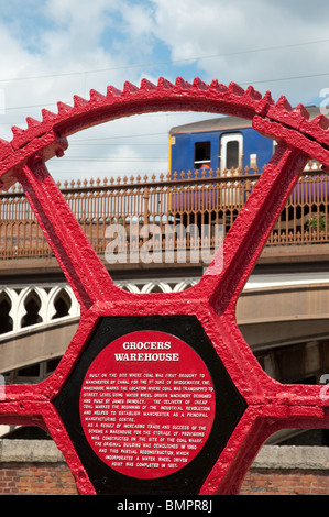 Das ehemalige Lebensmittelgeschäft Lagerstandort Castlefield, Manchester. Stockfoto