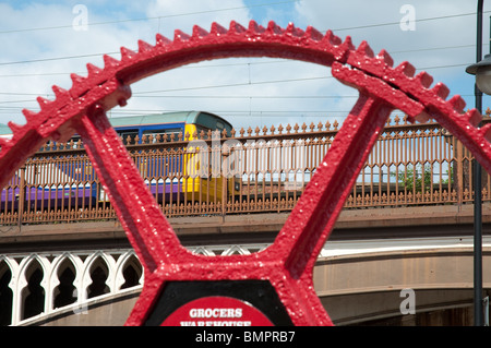 Das ehemalige Lebensmittelgeschäft Lagerstandort Castlefield, Manchester. Stockfoto