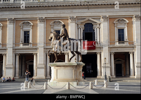 Rom, Italien, Capitol Palazzo nuovo an der Piazza del Campidoglio Stockfoto