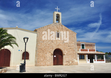 Placa de s "Esglesia, Sant Ferran de ses Roques, Formentera, Balearen, Spanien Stockfoto