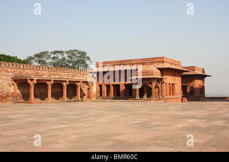 Fatehpur Sikri - indischen Mogul-Architektur-Denkmal-Palast Akbar Stockfoto