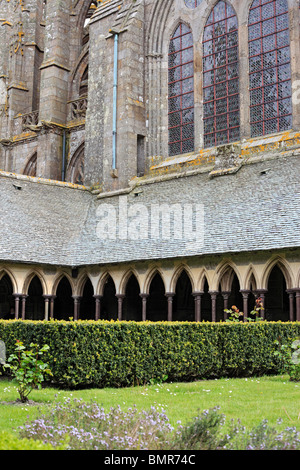 Abtei Mont-Saint-Michel, Manche Abteilung, Basse-Normandie, Frankreich Stockfoto