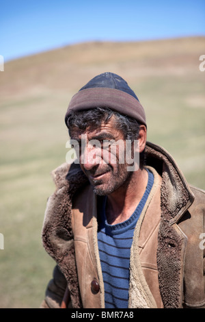 Schäfer, David Gareja Klosterkomplex, Georgien, Aserbaidschan Grenze Stockfoto