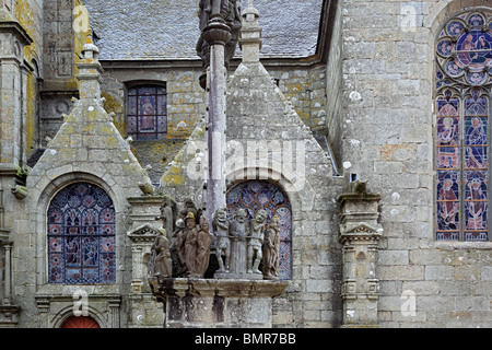 Saint-Thegonnec, Pfarrei schließen, Departement Finistere, Bretagne, Frankreich Stockfoto