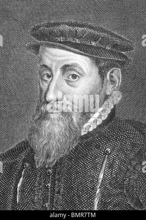 Thomas Gresham (1519-1579) auf Gravur aus den 1800er Jahren. Englischer Kaufmann und Finanzier. Stockfoto