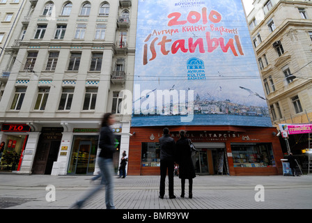 Istanbul. Turkei. Istiklal Caddesi. Stockfoto