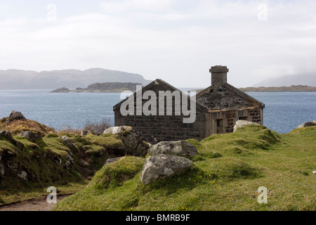 Die alten Pier und Gebäude am Aird auf der Craignish Halbinsel Argyll-Schottland Stockfoto