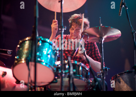 Black Keys Schlagzeuger Pat Carney Stockfoto