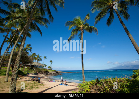 Kapalua Beach, Kapalua Coastal Trail, Kapalua, Maui, Hawaii Stockfoto