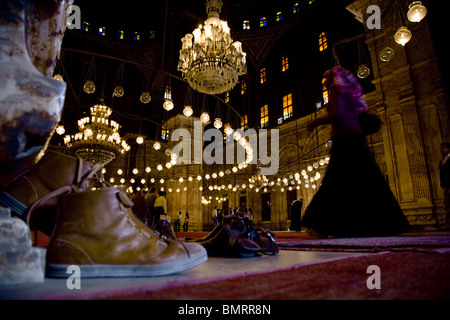 Moschee von Mohammed Ali auf der Zitadelle in Kairo, Ägypten Stockfoto