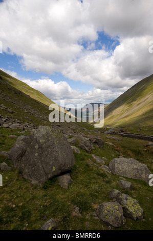 Die Kirkstone Pass und Brüder Wassersee im Hintergrund, Lake District, Großbritannien. Stockfoto