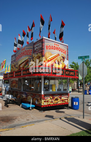 Eine Snack-Bar im Paseo Arts District der Innenstadt von Oklahoma City während des Memorial Day Arts Festival. Stockfoto