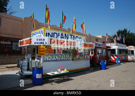 Eine Snack-Bar im Paseo Arts District der Innenstadt von Oklahoma City während des Memorial Day Arts Festival. Stockfoto