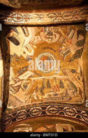 Mary wird geheiligt durch die Priester im Tempel, Mosaik, Chora Museum, auch bekannt als Kariye Muzesi, Edirnekapi, Istanbul, Türkei Stockfoto