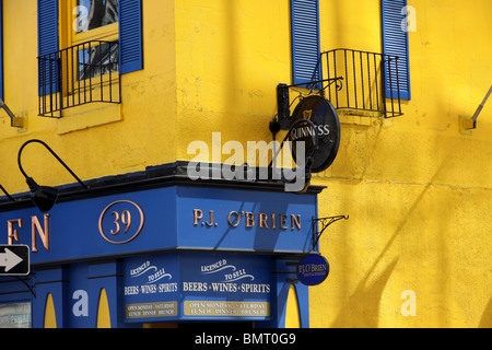 Nahaufnahme der Pub im irischen Stil Stockfoto