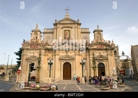 Str. Pauls Kirche, Rabat, Malta. Stockfoto