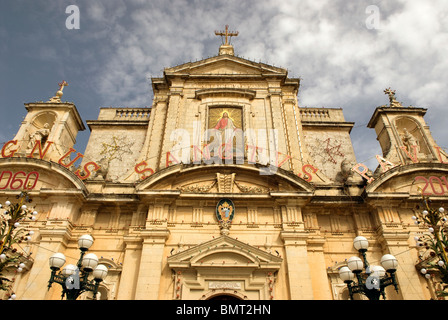 Str. Pauls Kirche, Rabat, Malta. Stockfoto