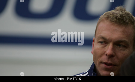 Race of Champions 2008 im Wembley Stadion Sir Chris Hoy mbe Stockfoto