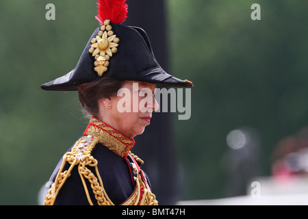 Ihre Königliche Hoheit Prinzessin Anne (Princess Royal) ist Oberst-in-Chief des Royal Signals. Stockfoto