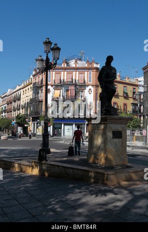 Die Plaza de Altozano in Triana Sevilla Andalusien Spanien Europa Stockfoto