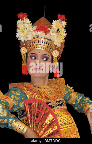 Indonesien-Bali, Szene aus einem balinesischen Tanz. Stockfoto