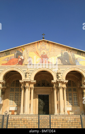 Israel, Jerusalem, die Basilika der Agonie oder die Kirche aller Nationen im Garten von Gethsemane Stockfoto