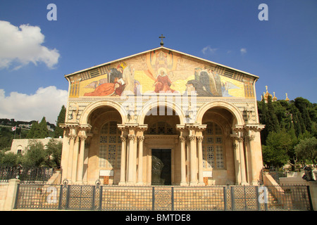 Israel, Jerusalem, die Basilika der Agonie oder die Kirche aller Nationen im Garten von Gethsemane Stockfoto