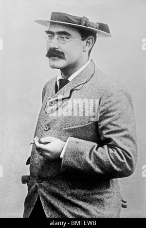 Undatiertes Foto der britische Autor und Dichter Rudyard Kipling (1865-1936) - Sieger von Nobelpreis für Literatur im Jahr 1907. Stockfoto