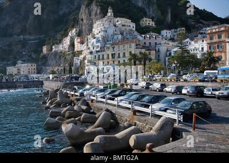 Blick auf die Stadt Amalfi, Italien Stockfoto