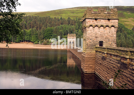 Derwent Damm, Derwent Stausee obere Derwent Valley, Derbyshire, England, Vereinigtes Königreich Stockfoto