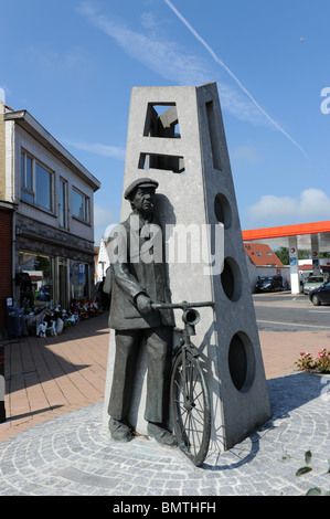 Adinkerke ist eine Kleinstadt im westlichen Belgien Tabak Gasse Stockfoto