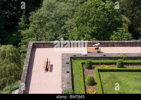 Garten historische Zitadelle Barock gestalteten sonnig Stockfoto