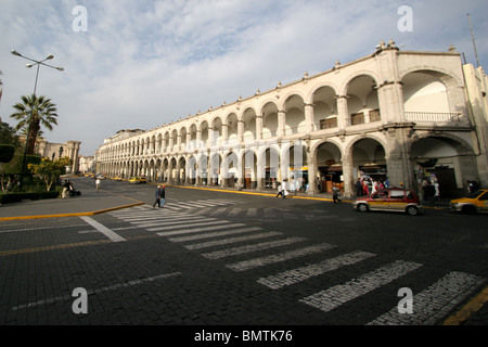 Plaza de Armas, Arequipa, Peru, Südamerika. Stockfoto