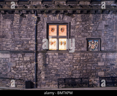 Edinburgh Castle-Aula in der Nacht Stockfoto