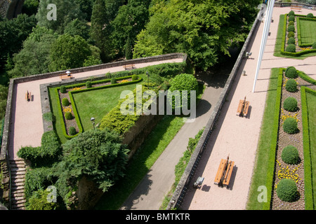 Garten historische Zitadelle Barock gestalteten sonnig Stockfoto