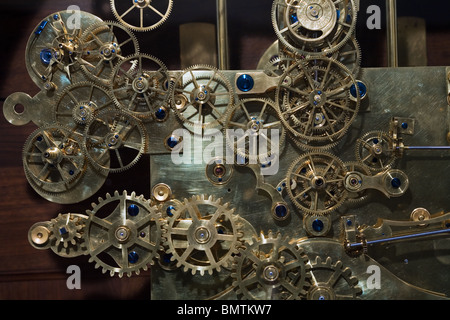 Vintage Franz Zajizek Orloj Maschinen Stockfoto