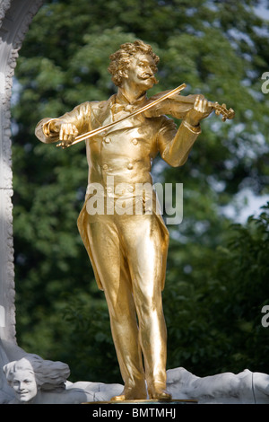 Johann-Strauß-Denkmal im Stadt-Park, Wien, Österreich Stockfoto