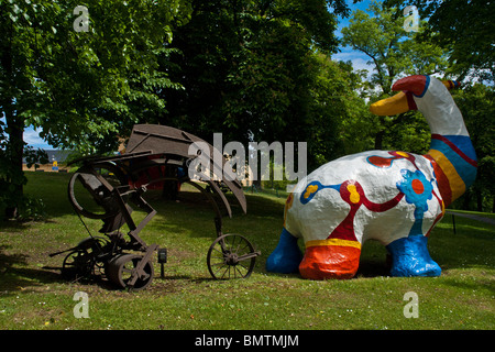 Moderna Museet Installationen von Niki de Saint Phalle und Jean Tinguely Stockholm, Schweden Stockfoto