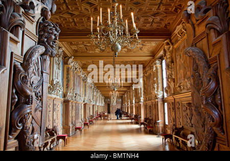 FRANKREICH, DAS SCHLOSS VON FONTAINEBLEAU, KÖNIG FRANCOIS ICH GALERIE Stockfoto