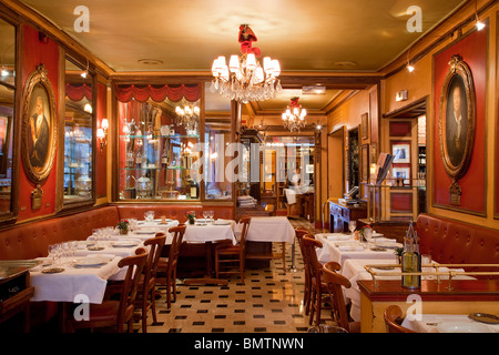 Paris, Le Procope Restaurant Stockfoto