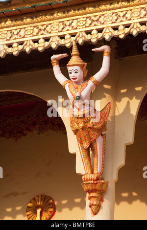 Architektonische Details der vielen Tempel in der Nähe von Phnom Penh Kambodscha Stockfoto