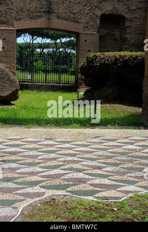 Mosaiken der Ruinen der Bäder von Caracalla, Rom, Italien Stockfoto