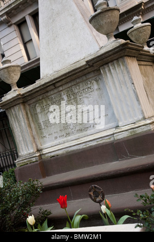 Alexander Hamiltons Grabstätte, NYC Stockfoto