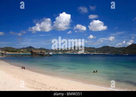 Karibik, St. Lucia, Rodney Bay Stockfoto