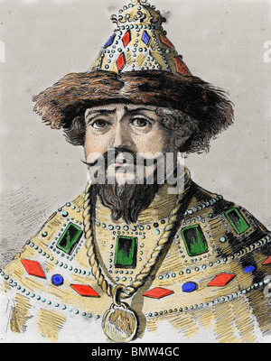 Michael ich (Mikhail Fyodorovich Romanov), (1596-Moskau, 1645). Zar von Russland von 1613 bis 1645. Stockfoto