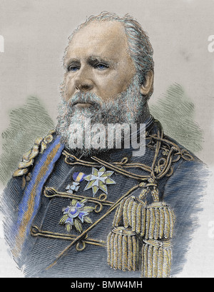 Wilhelm III. (Brüssel, 1817-Castillo de Loo, 1890). König der Niederlande und Großherzog von Luxemburg (1849-1890). Stockfoto