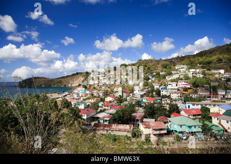 Karibik, St. Lucia, Kanarischen Dorf Stockfoto