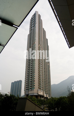 Auf der Insel Lantau, in der Tsuen Wan District of Hong Kong ist Land mit einem Aufschlag so Aufbau die wirtschaftlichste. Stockfoto