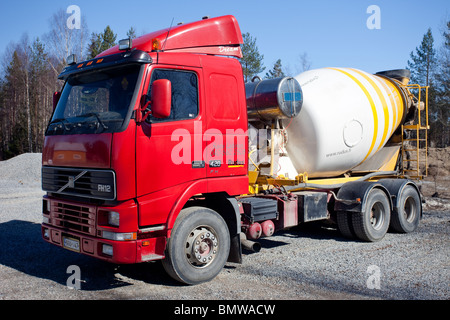 Beton Transport LKW, Finnland Stockfoto