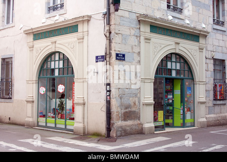 Corner Shop gespiegelt Eingänge Stein barocken front Stockfoto